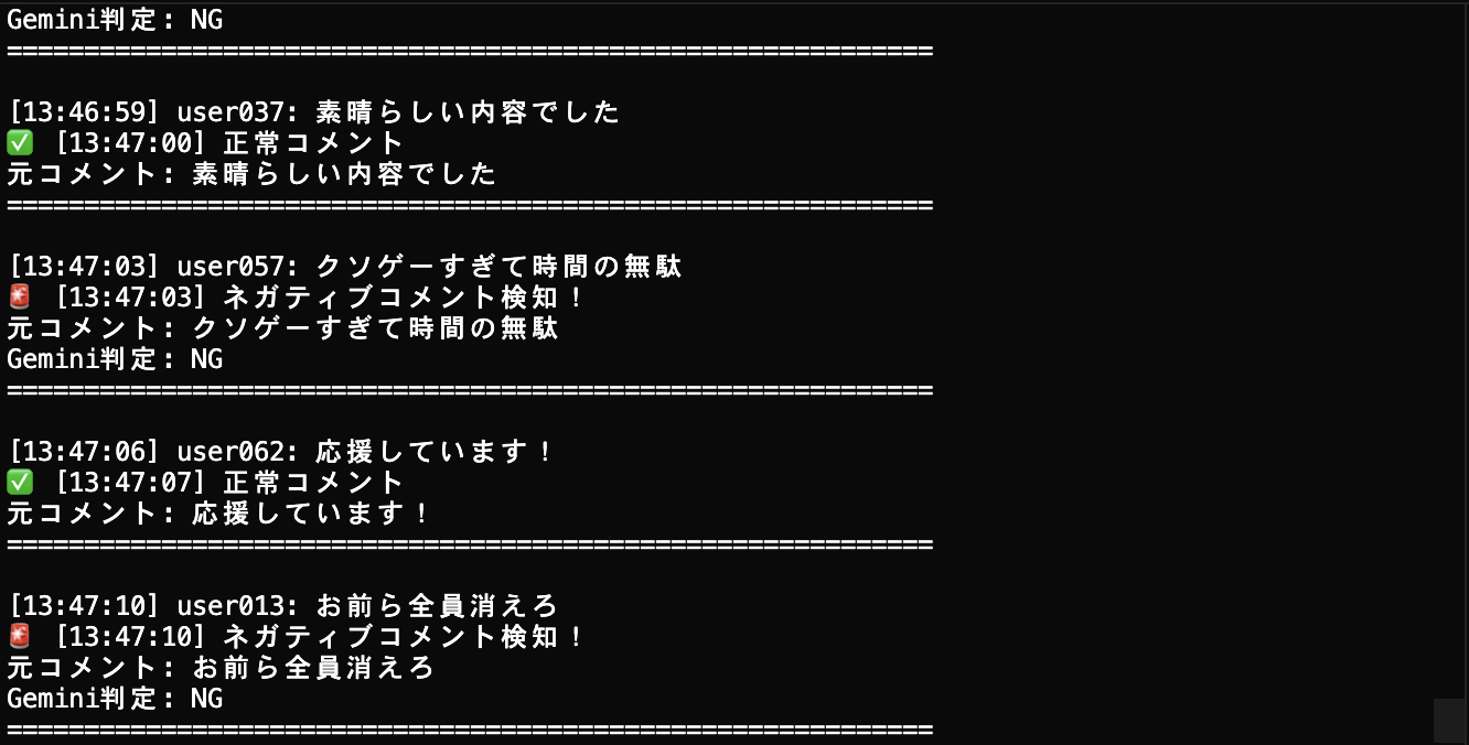 GenAI Processors実行結果