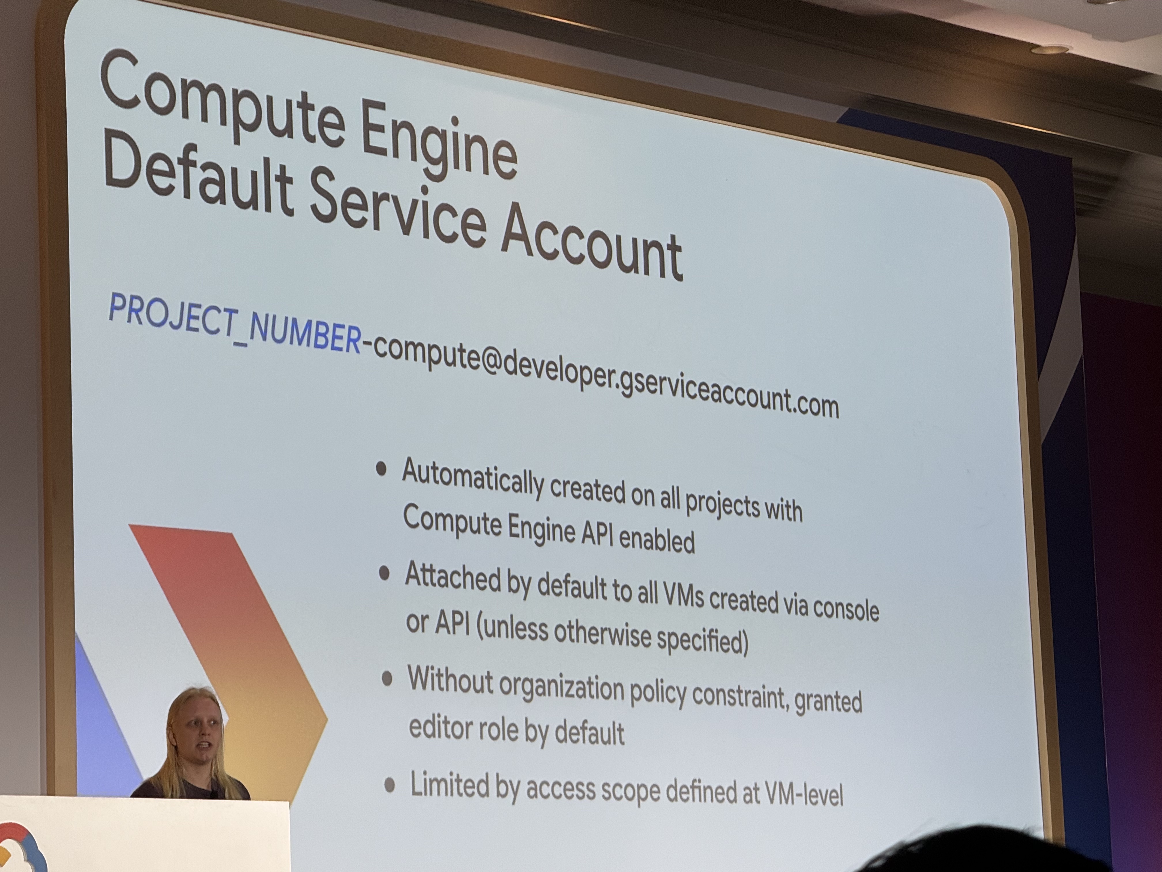 Compute Engineに付与されるデフォルトサービスアカウント